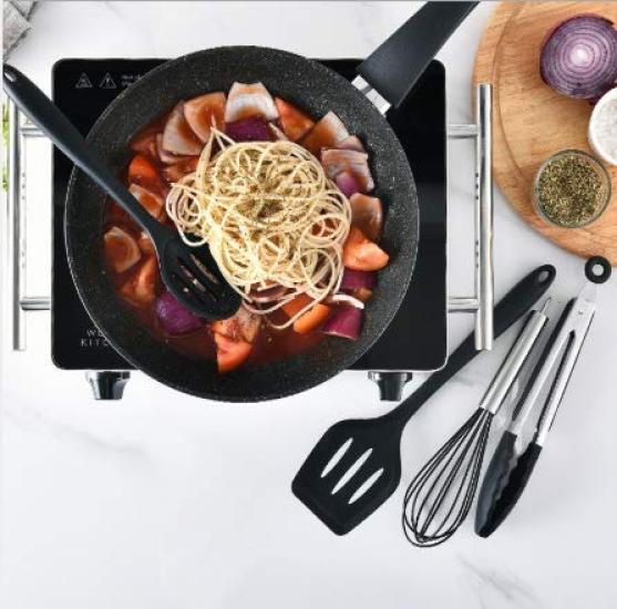 Kitchen Tool Set Silicone Cooking Utensils Confectionery Utensils Tool Set Spatula Ladle Tongs Spatula Tongs Whisk Brush Spatula Pasta Server Ladle