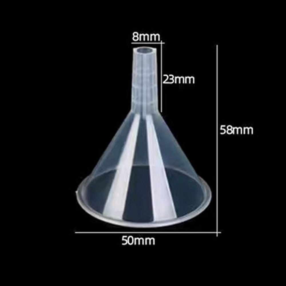 1/3Pcs Clear Plastic Funnel Set Filling Tool Durable Kitchen Funnel Lab Bottles, Essential Oils
