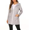 Autumn Winter Women's Jacket with Waist Cinched Hooded Lightweight Suit Windcheaters Jackets