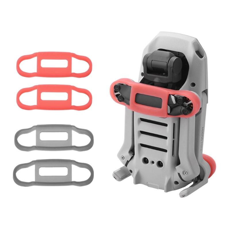 Compact Drones Blade Stabilizer Strap Silicone Propeller Guards Secure Storage For Mini 4k Models Pair