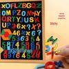 Magnetic Alphabet & Number Stickers: Uppercase & Lowercase Plastic Fridge Magnets, Educational Blackboard Teaching Aids.