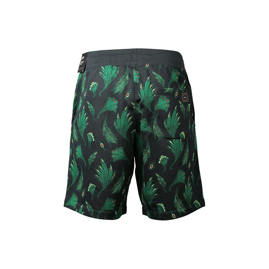 Nike Alumni Nigeria Team Feather Print Casual Shorts Men Bottoms Green CU1408-364