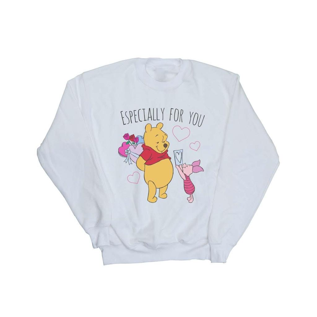 Disney Girls Winnie The Pooh Piglet Valentines Gift Sweatshirt
