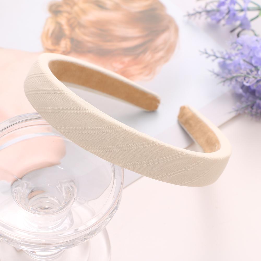 Простая утолщенная повязка для волос, однотонная разноцветная повязка на голову для девочек, корейская свежая повязка на голову, женские модные аксессуары для волос