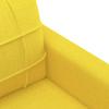 Vidaxl Sofa 2-Osobowa, Jasnożółta, 120 Cm, Tapicerowana Tkaniną