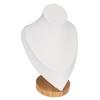 Necklace Display Holder Multipurpose Elegant Wood Jewelry Bust Stand for Home Jewelry Store Trade