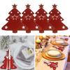 Рождественские украшения для стола, посуда, органайзер, подушечки, рождественский нож, держатель для вилок, сумки для столовых приборов