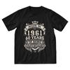 Мужская футболка Kings Сделано в 1961 году 60 лет крутости Футболка на 60-й день рождения С коротким рукавом Уникальная одежда Хлопковая футболка Топы Подарок