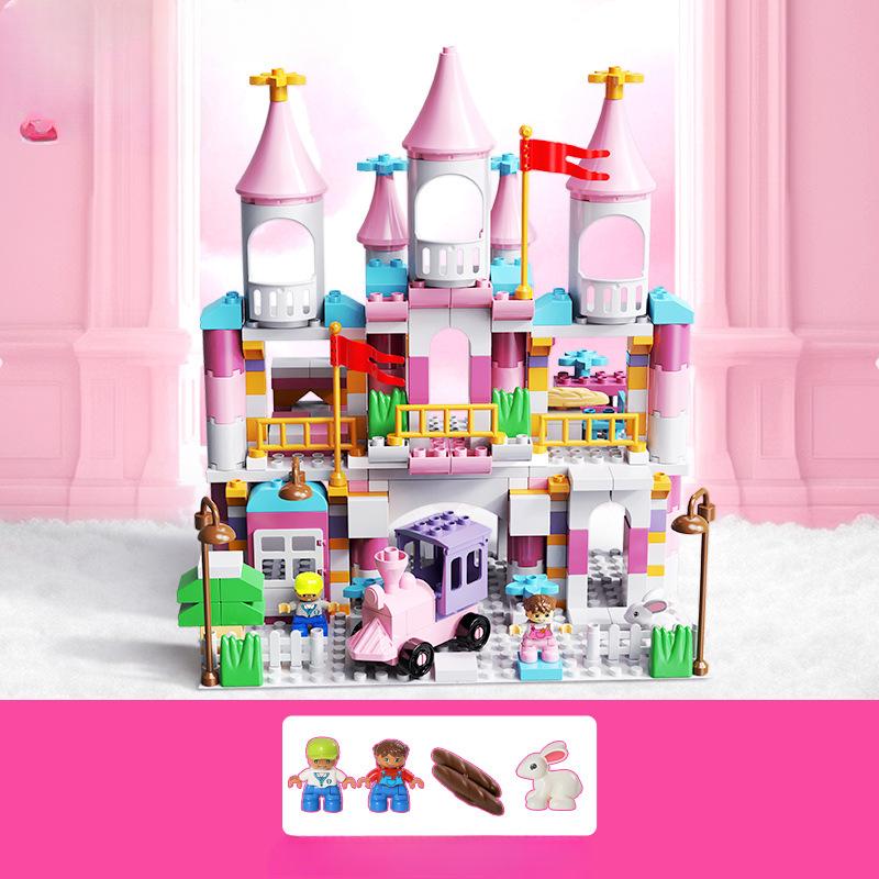 Dream Building Block Castle Крупногабаритные строительные блоки Детские развивающие игрушки Сцена Креативные строительные блоки Игрушки для мальчиков и девочек