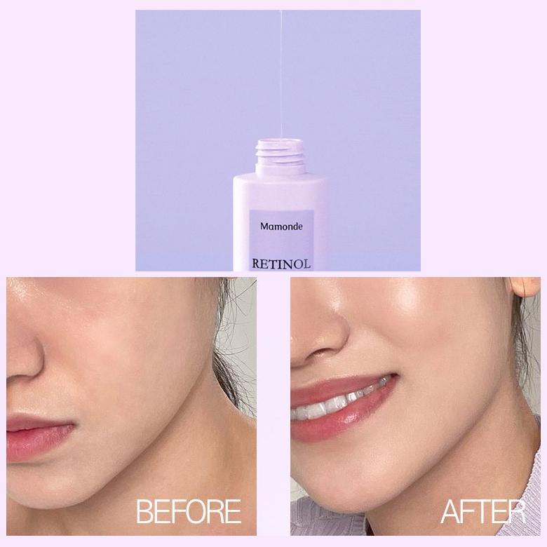 Mamonde Retinol ampoule toner 150ML, Увлажнение, Корейская косметика, Kbeauty, пробник
