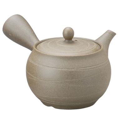 Чайник Tokoname, стильный, 400 куб. см, J-kitchens, Япония, Шикарный, (Неглазурованный)