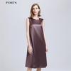 PORTS Women's Glossy Sleeveless Midi Dress