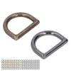 120 шт. металлических D-образных колец с прочной несущей способностью, бесшовный интерфейс, цинковый сплав, бронза, серебро, черная D-образная пряжка