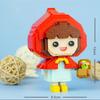 LOZ 9247 Fairy Tale World Red Hat Girl Flower 3D Model 820pcs DIY Mini Diamond Blocks Bricks Building Toy  No Box