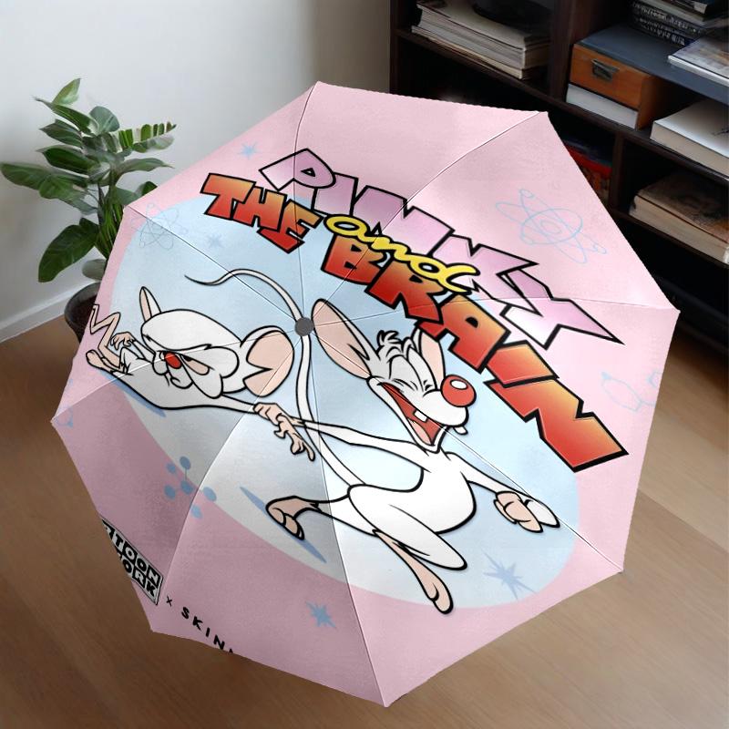 Pinky Brain Adventure Umbrella 8-Frame for Travel, Camping, Casual Lightweight Portable Umbrella, Essential for Every Family Holidays Gift