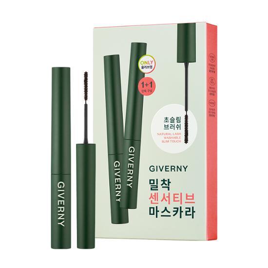 Giverny Adhesion Sensitive Mascara 1+1 Plan (Natural/Long Lash/Volume)