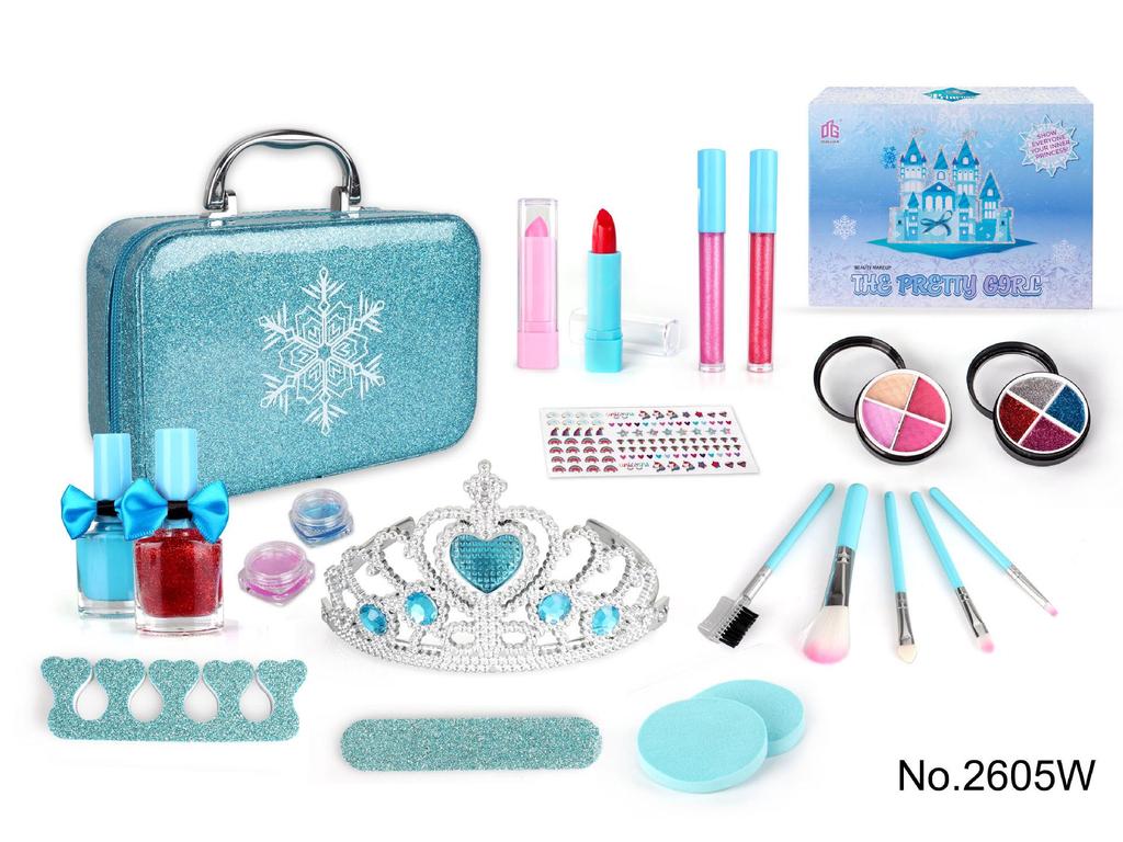 Mermaid Princess Children's Makeup Toy Set: Lipstick & Eyeshadow