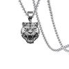 Cartoon Fashion Domineering Tiger Head Necklace Men'S Pendant Trendy Brand Personality Hip Hop Simple Sweater Chain
