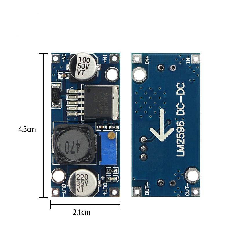 Модуль питания понижающего типа DC-DC LM2596 3A Ток регулируемый, а напряжение выше, чем у LM2576