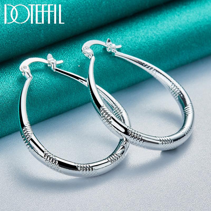 U-образные серьги Серебряные украшения с подвесками