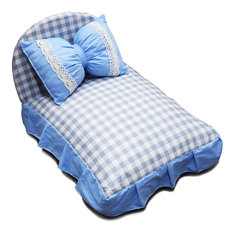 Съемная и моющаяся кровать для собак в стиле принцессы, кровать для домашних животных, кровать для кошек, кровать для собак, кошачье гнездо, коврик для собак, подушка и подушка для кошек