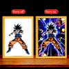 Аниме Фигурка Dragon Ball Фото Рамка Световая Кисть Goku Vegeta Светодиодная Ночная Декор для Дня Рождения Спальни Оригинальные Подарки Лунная Лампа Круглая Сенсорная Сжимаемая