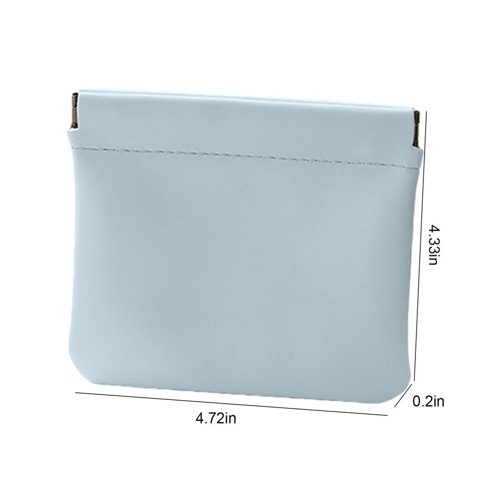 4 шт. Косметичка-кошелек из ПУ-кожи с автоматическим закрытием, однотонная, мини-карманная, портативная, для макияжа, ювелирных изделий, помады