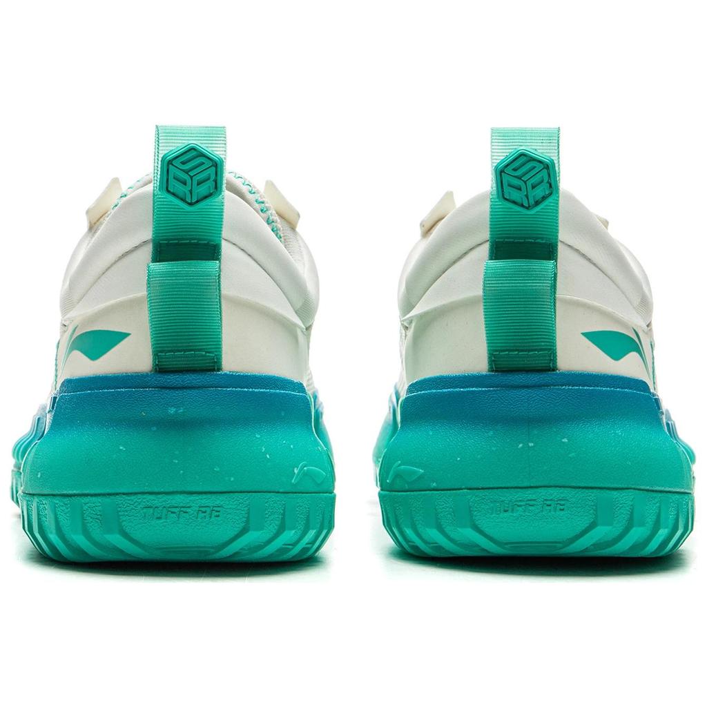 Li Ning Rsr 202 Shock Absorption Non-Slip Wear-Resistant Support Lightweight Rebound Low-Top Retro Basketball Shoes Men Sneaker White Green ABCU045-5