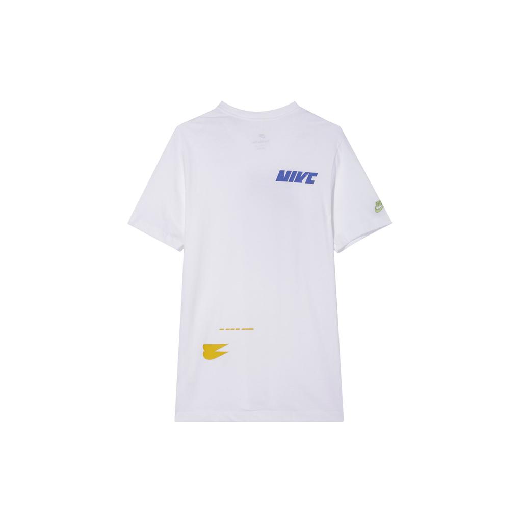 Nike Graphic Print Short Sleeve T-Shirt Men Tops White DM6378-100