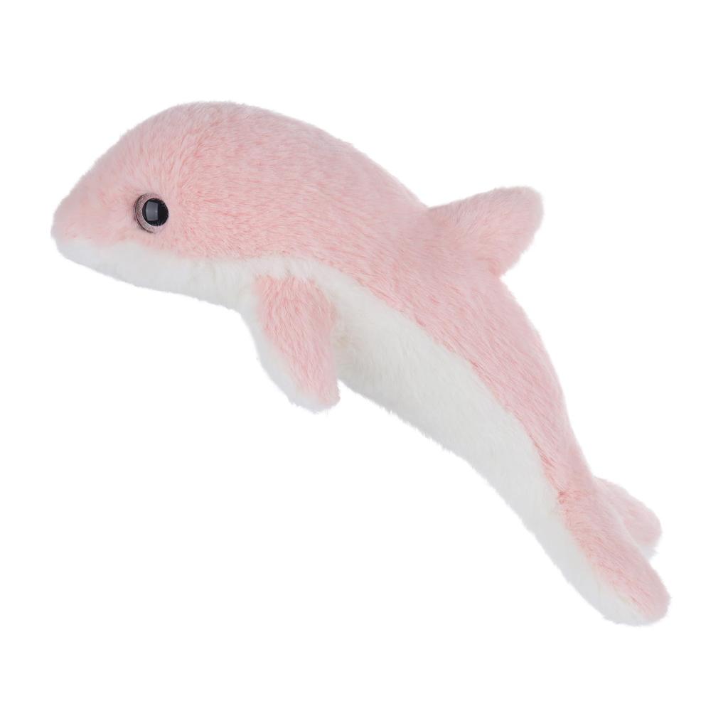 Apricot Lamb Pink Dolphin Plush Toy for Kids, Soft and Cute, Fluffy Pink Dolphin for Girls and Boys, 30cm