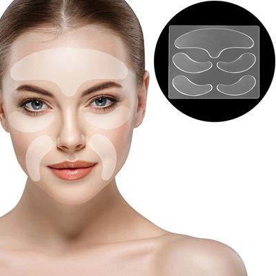 5 шт. Многоразовые силиконовые антивозрастные патчи. Многофункциональное решение для лифтинга лица и уменьшения морщин для областей лба, шеи и вокруг глаз.