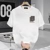 Printed T-shirt Men's Short Sleeve 2025 Summer Loose Fashion Brand Letter Half Sleeve Breathable Body Shirt 100% Cotton Top