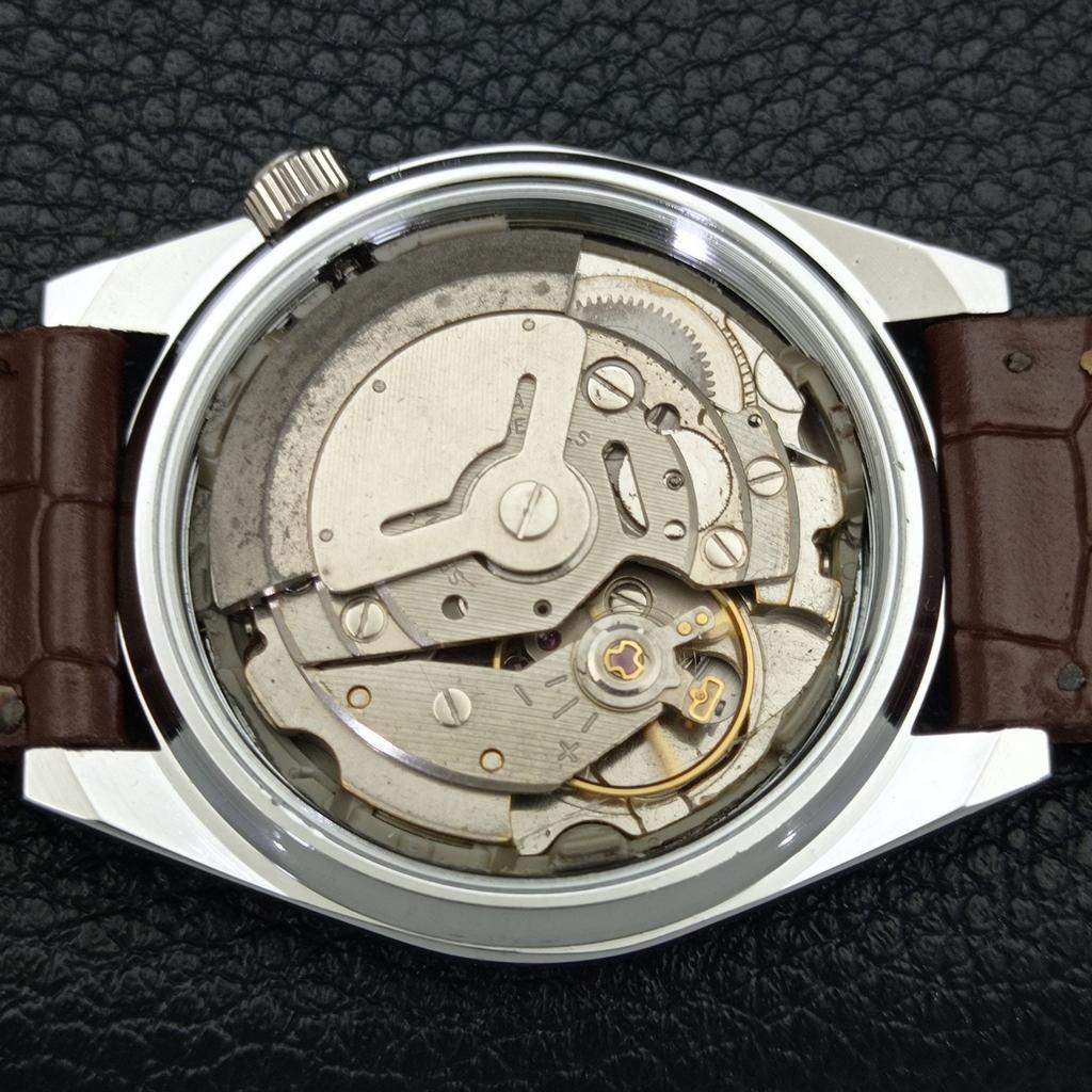 ВОССТАНОВЛЕННЫЕ МУЖСКИЕ ЧАСЫ SEIKO 5 AUTOMATIC, СДЕЛАНО В ЯПОНИИ, КРАСНЫЙ ЦИФЕРБЛАТ, ИЗГОТОВЛЕНЫ НА ЗАКАЗ a440121-2 QV90-a440121