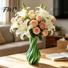 High-grade Texture Vase 3D Printed Decorative Spiral Flower Modern Twisted for Living Dried Room, Shelf, Wedding & Dining Table Centerpiece, Farmhouse