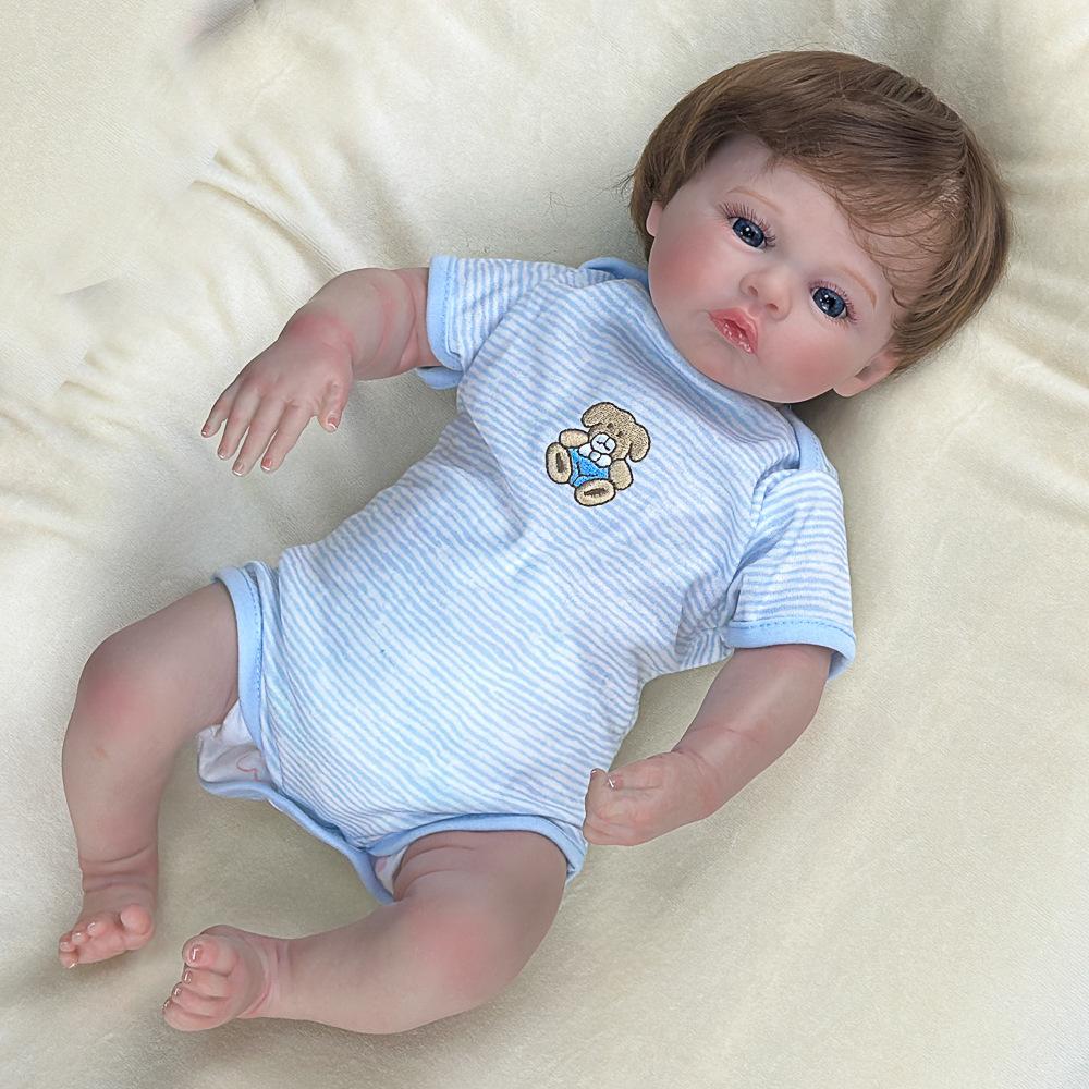 45 см моющаяся реалистичная мягкая расписанная вручную имитация куклы-ребенка для детей, игровая кукла
