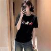 2026 New Year Early Spring Women's Faux Cashmere Loose Fit T-shirt with Horse Embroidery