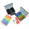 Pill Box 7 Days Organizer 21 Grids 3 Times One Day Portable Travel with Large Compartments for Vitamins Medicine Fish Oils