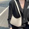 Fashion Casual Solid Color Shoulder Bag For Women High Quality PU Leather Underarm Bag