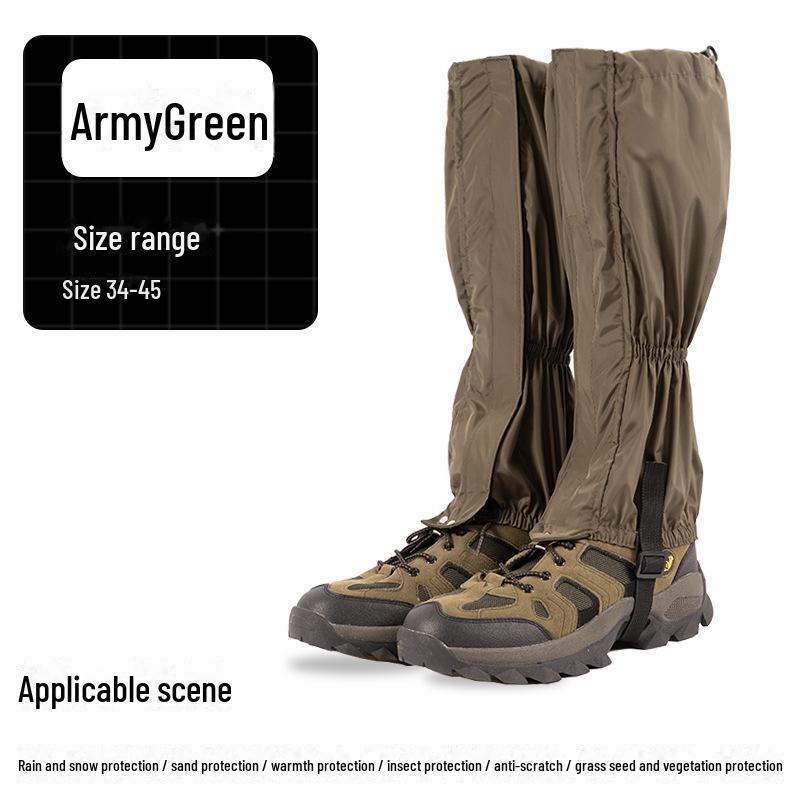 Леггинсы для походов унисекс, защищающие от снега и ветра, с защитой от песка, износостойкие и разрывные длинные бахилы