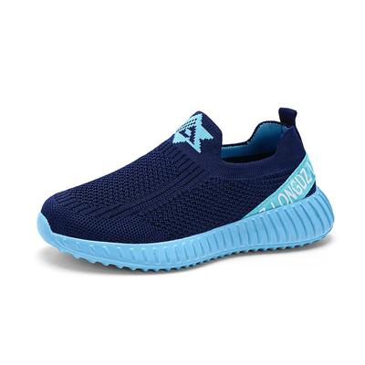 27-39 Детские Большие Размеры Легкие и Модные Fly Woven Спортивные Туфли Повседневная Обувь Кроссовки