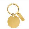 Классический брелок из нержавеющей стали - Простой держатель для ключей от машины и аксессуар-украшение для рюкзака