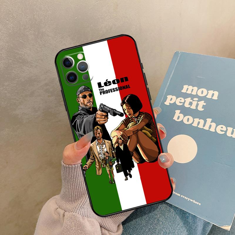 Retro Leon The Professional Case For iPhone 17 Air 16 15 14 13 11 12 Pro Max 13 mini XR 15 16 Plus 16e Back Cover Shell