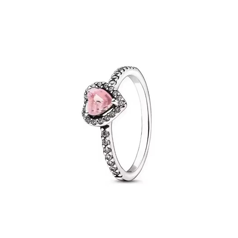 Exquisite 925 Sterling Silver Charming Rose Gold Series Daisy Ring Ladies' Classic Holiday Party Jewelry