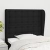 VidaXL Headboard with Ears Black 103x23x118-128 Cm Fabric3118382