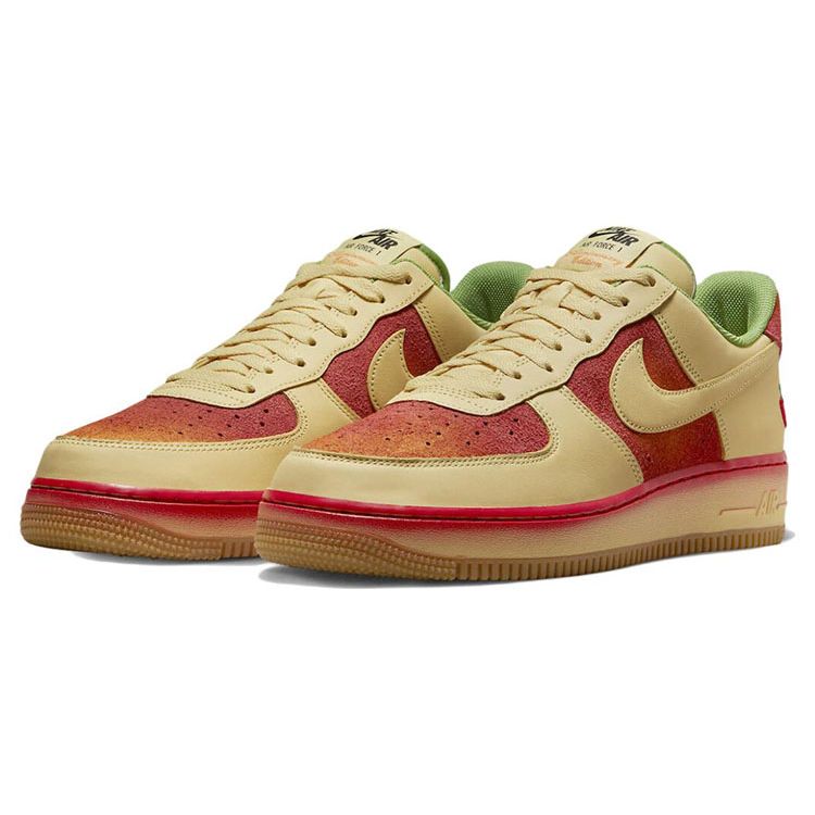 Nike Кроссовки унисекс Air Force 1 07 Chili Pepper Tan Lemon-Wash University-Red DZ4493-700