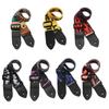Printing PU Leather Ends Adjustable Bass Belt Guitar Accessories Guitar Strap Blue Lighting Design
