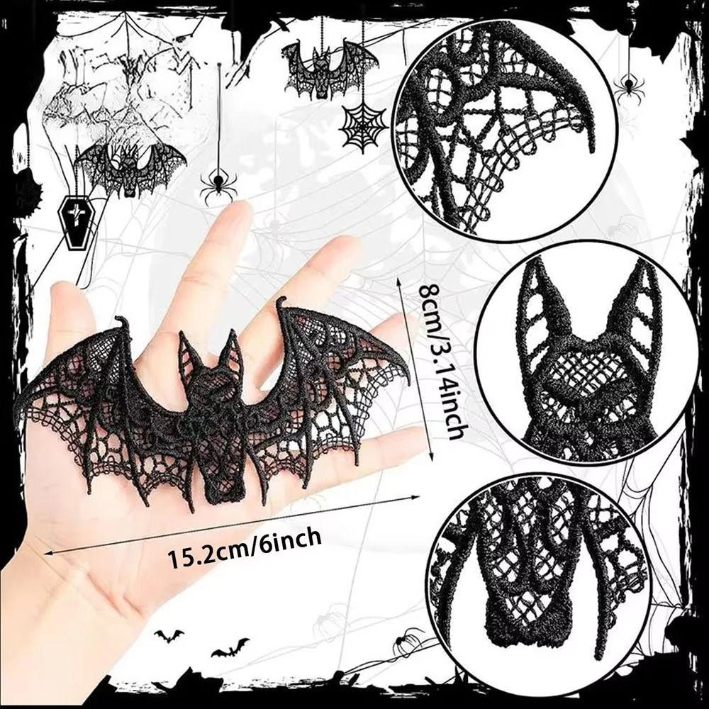 Realistic Lace Bat Pendant Lightweight Halloween Room Decoration  for DIY Clothing  Home Decoration