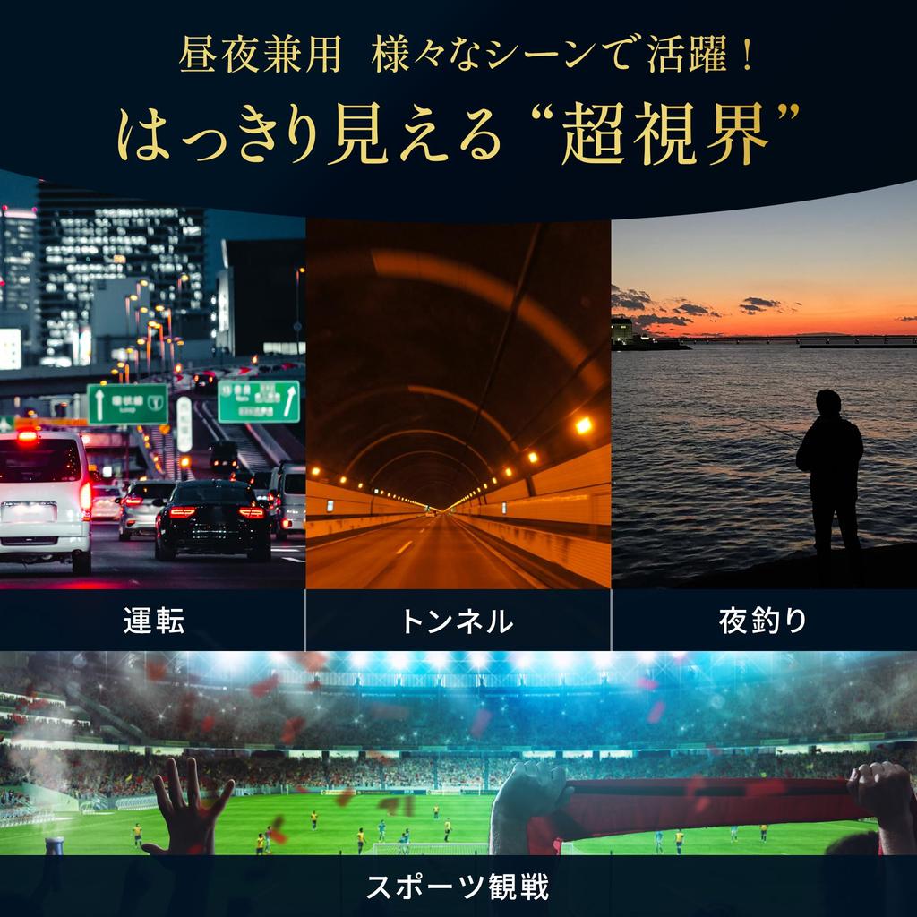 [Bokenoh] FitOver SC80-Y75 Polarized Sunglasses for Driving, Over Glasses, Sabae Planning