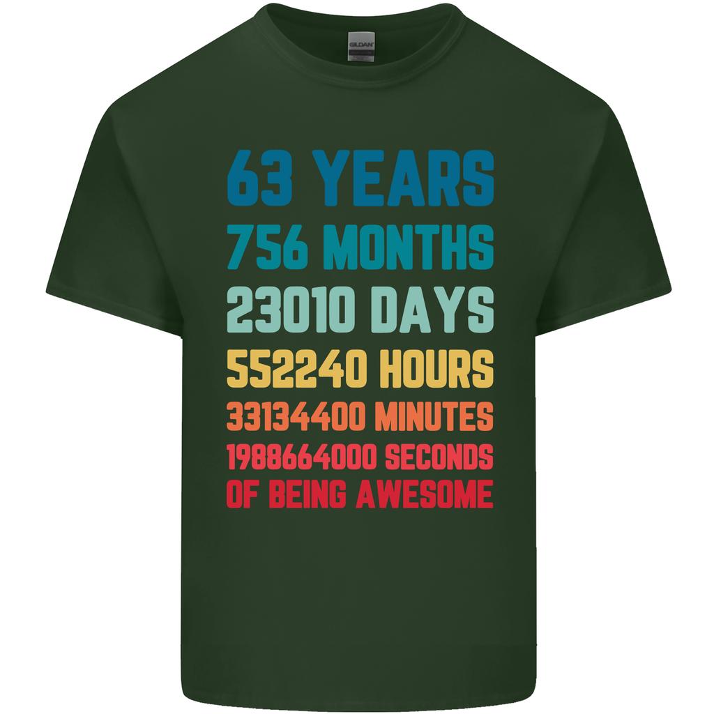 63rd Birthday 63 Year Old Unisexs Light Cotton TShirt