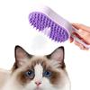 Паровая щетка для домашних животных Спрей с зарядкой через USB Щетка для кошек для удаления статических летающих волос Самоочищающаяся массажная щетка для собак для собак Инструмент для ухода за домашними животными